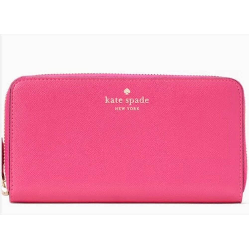 NWT Kate Spade Staci Large Continental Wallet - Deep Hibiscus - Hot Pink